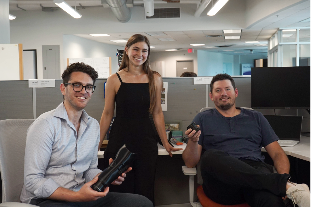 Vessl's Sajed Cela, Sydney Robinson, and Oleksiy Zaika