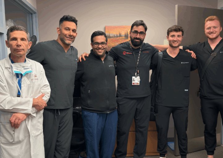 The Vena Medical team after a procedure with the Vena MicroAngioscope at The Ottawa Hospital.